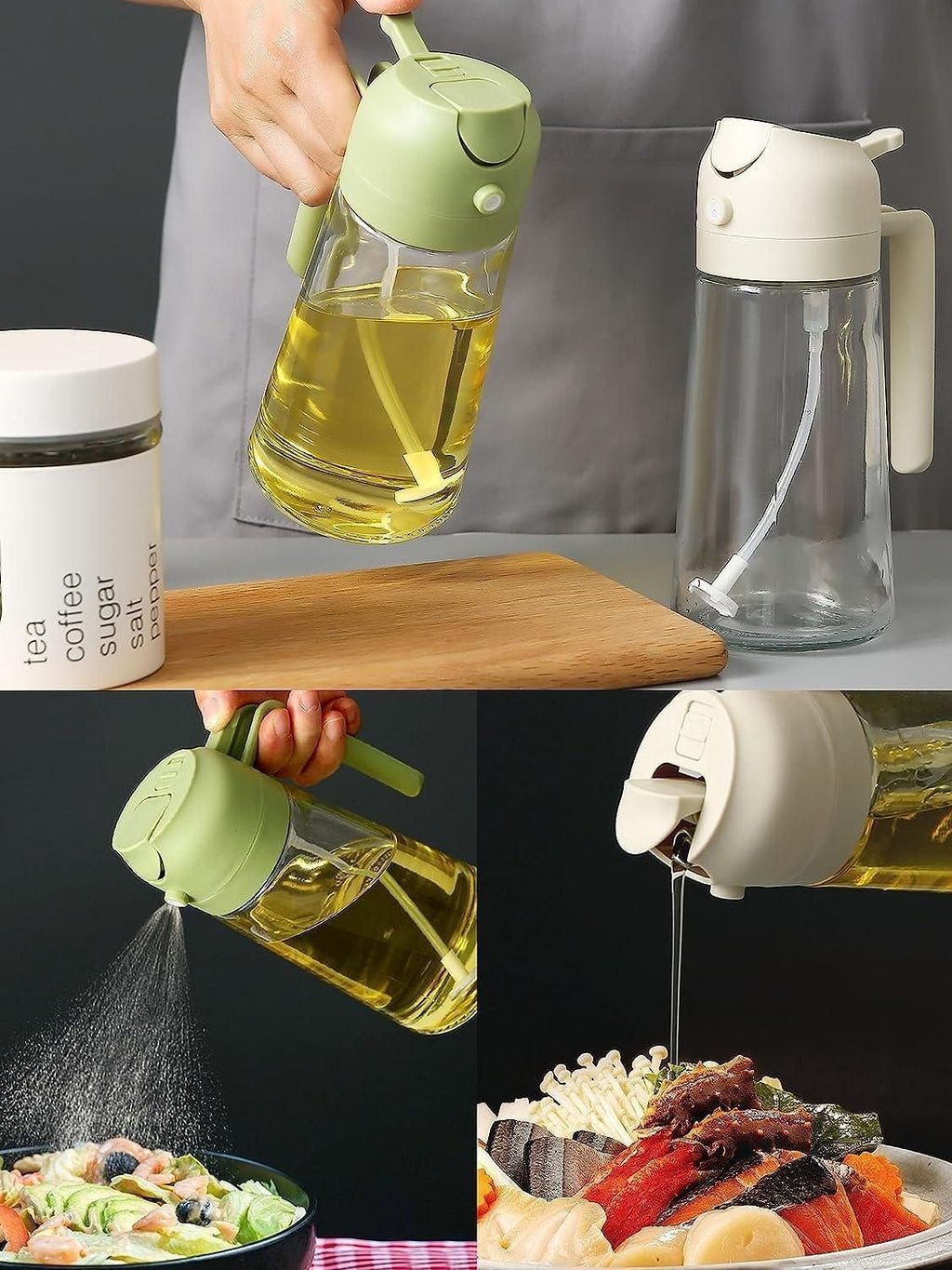 500ml Leakproof and anti-clog premium oil sprayer for effortless cooking