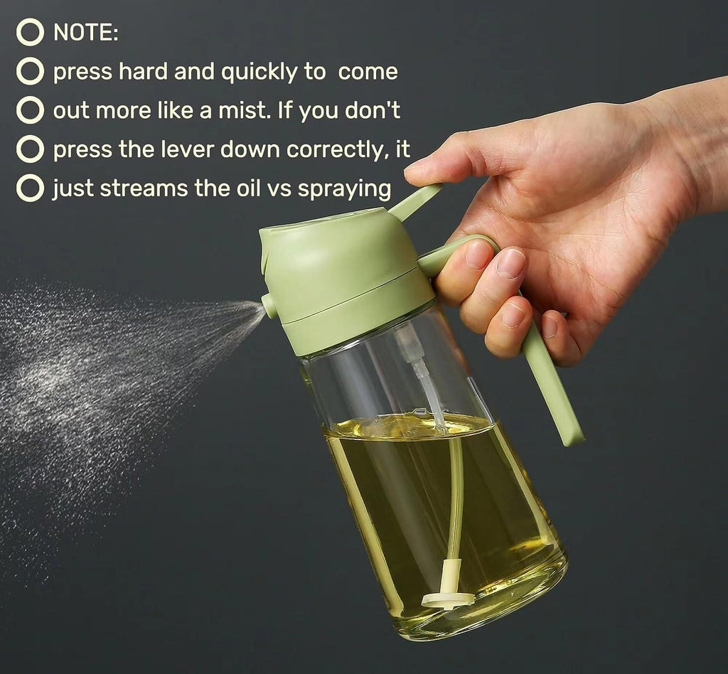 500ml Leakproof and anti-clog premium oil sprayer for effortless cooking